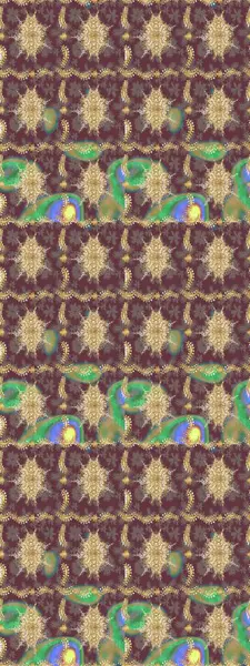 Barok tarzında eskiz oryantal süsü. Raster geleneksel altın çizim deseni kahverengi renkler üzerine.