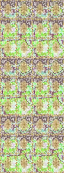 Raster illüstrasyonu. Tarafsız renklerde altın elementli klasik çizim kalıbı.