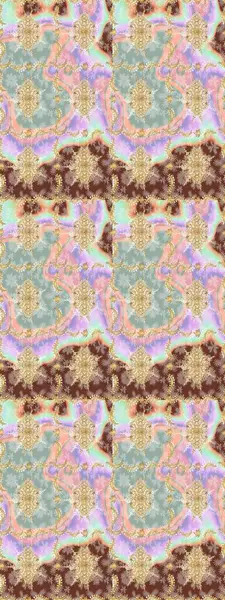 Klasik Raster Golden eskiz kalıbı. Çiçek süsü kumaş deseni, cam, çiçek desenli altın elementli, nötr renklerde metal..