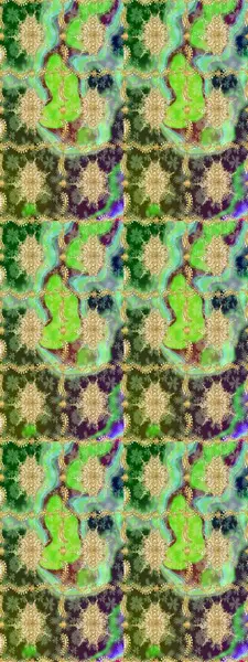 Yeşil renkte altın elementler. Geleneksel klasik Raster altın eskiz modeli. Barok tarzında eskiz doğulu süsü..