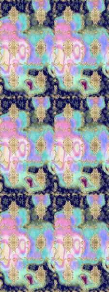 Raster oryantal süs. Altın şablonu çiz. Altın elementlerle nötr renklerde altın desen.