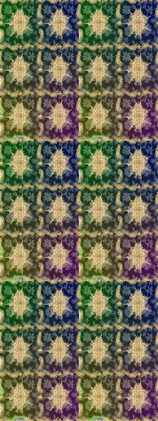 Raster oryantal süs. Altın elementlerle yeşil renklerde altın desen. Altın deseni çiz.