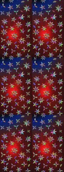 Renkli Bahar Teması eskiz kalıbı. Düz Çiçek Elementleri Tasarımı. Kahverengi ve kırmızı renkte çiçekler. Çiçekle çizim deseni.