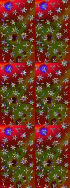 Tomurcukları çiçek olan sevimli bir çiçek deseni. Eski usul. Raster. Raster illüstrasyonu. Kumaş, tekstil, duvar kağıdı baskısı için. Taslak arkaplan.