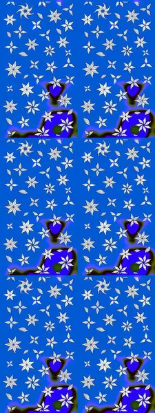 Raster çiçekli arka plan. Yazdır. Güzel eskiz şekli. Düz Çiçek Elementleri Tasarımı. Güzel kumaş deseni. Renkli Yaz Teması çizim şablonu.