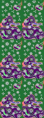 Çiçek kompozisyonu, el boyası, hassas şablon. Manzaralı çiçek deseni. Üst manzara, yumuşak yeşil ve mor renkli. Sevgililer günü ve tebrik kartı konsepti için şık bir davet.