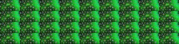 Hediye ambalaj kağıdı, tebrik kartları, posterler ve pankart tasarımı. Yeşil ve mavi renkte çiçekler. Raster düz çiçek çizim deseni.