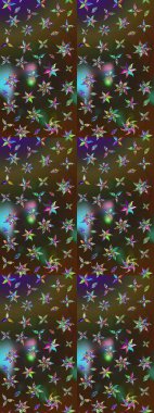 Davetiye ve kartpostal tasarımı için dekoratif çiçek unsurları. Poster ya da kapak için arka plan. Tekstil için figür. Yapraklı çizim şekli. Sevimli zarif çiçekler Raster illüstrasyonu.