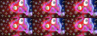 Raster hisseleri. Suluboya, elle çizilmiş. Eskiz arkaplan modeli. Çiçekler kahverengi ve kırmızıda.