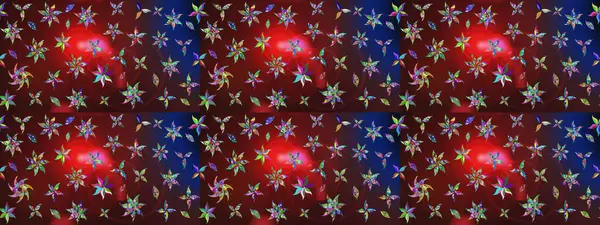 Düz Çiçek Elementleri Tasarımı. Raster illüstrasyonundaki çiçek desenli çizim. Süslü kumaş deseni. Renkli Bahar Teması çizim şablonu.