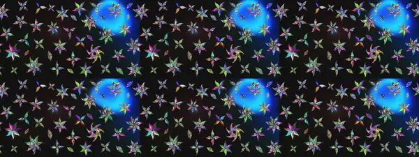 Eskiz modeli etnik tasarım. Yatak çarşafları, ceket, paket tasarımı, kumaş ve moda kavramları için tekstil baskısı. Çiçekleri, deniz kabukları, mandalaları ve suluboya efektleri olan deniz altyapısı.