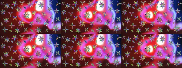 Raster hisseleri. Suluboya, elle çizilmiş. Eskiz arkaplan modeli. Çiçekler kahverengi ve kırmızıda.