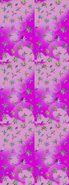 Raster şirin suluboya çiçek desenleri çiziyor. Büyük bir çiçek boyası seti. Kartlar, davetiyeler, tarih kartları ve daha fazlası için kullanılabilir.