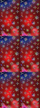 Küçük çiçekteki sevimli çiçek deseni. Raster illüstrasyonu. Tony 'nin kumaş kalıbını çiz. Modaya uygun kumaş deseni.