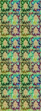 2019 Noel 'i, kar tanesi, yeni yıl. Altın elementli yeşil renkte klasik eskiz deseni.