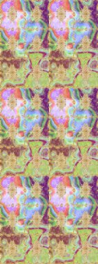 Süslü dekorasyon. Tarafsız renklerde altın ve soyut bir çiçek. Raster illüstrasyonu.