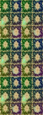 Barok tarzında altın çiçek süsü. Damask çizim kalıbı arka planı tekrarlıyor. Antika altın tekrarlanabilir duvar kağıdı. Yeşil renkte altın element.