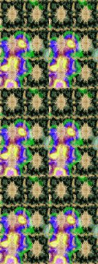 Kına dövmeli süs çiçekleri, altın çıkartmalar, mehndi ve yoga tasarımı, kartlar ve parmak izleri. Yeşil renkte desen. Raster Golden Mehndi eskiz kalıbı.