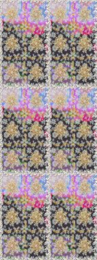 Paisleys zarif çiçek desenli dikdörtgen arka plan duvar kâğıdı illüstrasyonlu klasik stil, modern 3D çizgili sanat altın ve gri desenli çiçek yaprakları ve süslemeleri..