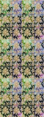 Çizgi sanatı tasarım şablonu için kusursuz sınır. Davetiyeler, kartlar, web sayfası için Raster illüstrasyon. Altın desenli çiçek dekoru. Doğu tarzı element. Gri renklerdeki altın element.