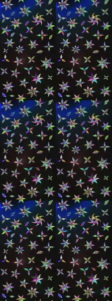 Çiçekli karalama şeklinde Raster çiçek deseni. Nazik, narin çiçek arkaplanı. Gri ve mavi renkte çiçekler.