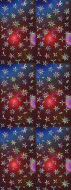 Kahverengi ve mor renkli çiçekler. Renkli Bahar Teması eskiz kalıbı. Çiçekli çiçek deseni, suluboya. Düz Çiçek Elementleri Tasarım Raster illüstrasyonu.