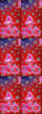 Raster çiçek desenli çiçek deseni, yapraklar, dekoratif elementler, sıçrama, lekeler, el çizimi kontur çizgileri ve Doodle çizim stili, grafik raster çizim çizimi.