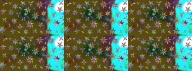 Nazik romantik baskı. Raster güzel bir çiçek deseni çizmiş. Tatil havası. Bahar mevsimi.