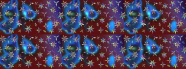 Parlak elementlerin. El çizimi Raster çizimi. Çizim çiçek deseni duvar kağıdı, web sitesi arkaplanı, paket kağıdı, davetiye, broşür, pankart veya web sitesi için kullanılabilir.