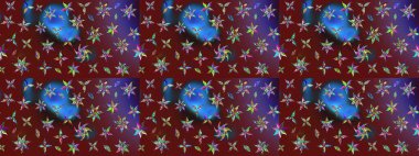 Çiçekli zambakların eskiz geçmişi. Çiçek tasarımı için inanılmaz bir kolaj cenneti tarzı. Parlak çiçekli kolaj çiçekleri kırmızı ve kahverengi.