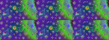 Robot resim. Küçük çiçekteki sevimli çiçek deseni. Raster illüstrasyonu.