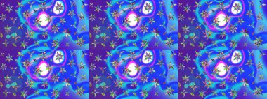 Düz Çiçek Elementleri Tasarımı. Modaya uygun kumaş deseni. Sevimli çiçek raster deseni. Renkli Yaz Teması çizim şablonu.