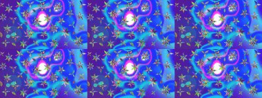 Mavi ve mor renkli çiçekler. Renkli Bahar temalı eskiz kalıbı. Çiçekli çiçek deseni, suluboya. Düz Çiçek Elementleri Tasarım Raster illüstrasyonu.