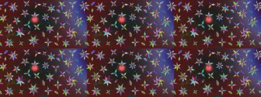 Gömlek, arka plan modelini çiz. Mor ve kahverengi renkte çiçekler. Tropik çiçekler.