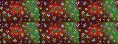 Raster illüstrasyonu. Renkli Bahar Teması eskiz kalıbı. Düz Çiçek Elementleri Tasarımı. Güzel kumaş deseni. Zentangle soyut çiçekleri. Çiçek tozu..