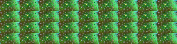 Tropik çiçek desenleri. Yeşil ve mavi renkte çiçekler. Raster illüstrasyonu.