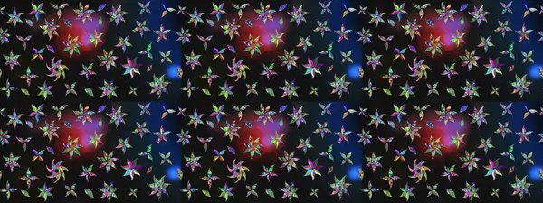 Moda baskıları için zarif bir şablon. Motley illüstrasyonu. Robot resim. Küçük renkli çiçekler. Küçük çiçekte güzel bir desen. Çiçekli yaz çiçekleri.