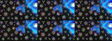 Çiçekler gri ve maviye. Eskiz arkaplan modeli. Suluboya, elle çizilmiş. Raster stoku.