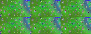 Küçük çiçekteki sevimli çiçek deseni. Raster illüstrasyonu. Tony 'nin kumaş kalıbını çiz. Modaya uygun kumaş deseni.