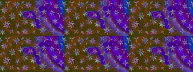 Sketch Floral Pattern in Raster illustration. Fancy fabric pattern. Colour Spring Theme sketch pattern Background. Flat Flower Elements Design.