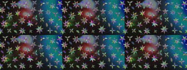 Yapraklı çizim şekli. Şirin, zarif çiçekler Raster illüstrasyonu. Poster ya da kapak için arka plan. Tekstil için figür. Davetiye ve kartpostal tasarımı için dekoratif çiçek unsurları.