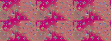 Suluboya desenli çiçek deseni. Dekorasyon ve tasarım için güzel bir desen. Moda baskısı. Çiçeğin suluboya çizimlerinin mükemmel deseni. Ayarlanmış.