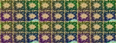 Altın elementlerle yeşil renklerde altın desen. Klasik altın desenli çizim. Raster geleneksel oryantasyon süsü.