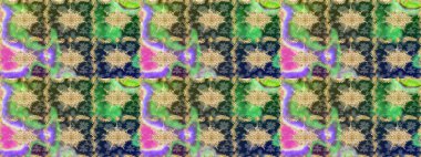 Doğu tarzında klasik tasarım öğesi. Süslü dantel iz sürücü. Duvar kâğıdı için altın süslü bir illüstrasyon. Çiçek süslemeli Raster eskiz deseni. Yeşil renkler üzerine geleneksel Arapça dekor.