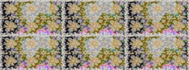 Raster altın desen. Kusursuz kıvırcık saçlar. Doğulu stil, altın elementlerle birlikte gri renklerde altın desenli arabesk yapar..