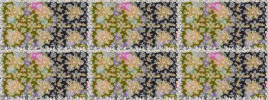 Barok tarzında kusursuz bir doğulu süsü. Raster geleneksel altın pürüzsüz desen gri renklerde.