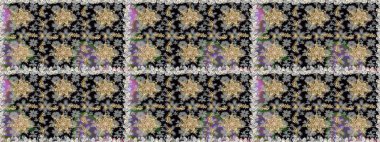 Gri renklerde ve altın elementlerle kusursuz klasik desen. Noel, kar tanesi, yeni yıl 2019.