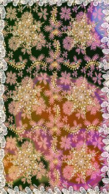 Gri renkler ve altın elementler üzerinde altın pürüzsüz desen. Noel, kar tanesi, yeni yıl. Gri renklerde, altın elementlerle kusursuz klasik desen.