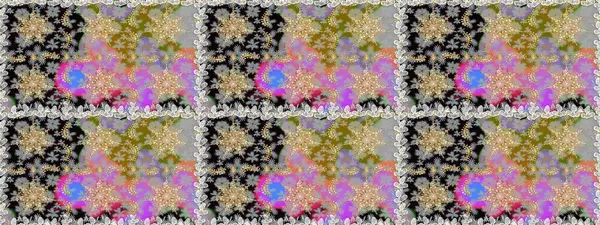 Kusursuz raster arka plan. Gri renklerde grafiksel, modern, pürüzsüz desen. Duvar kâğıdı barok, İspanyol kumaşı. Kusursuz çiçek deseni.