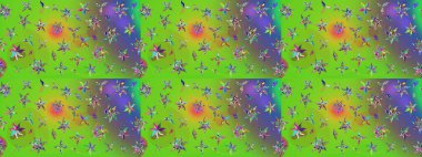 Parlak elementlerin. El çizimi Raster çizimi. Çizim çiçek deseni duvar kağıdı, web sitesi arkaplanı, paket kağıdı, davetiye, broşür, pankart veya web sitesi için kullanılabilir.